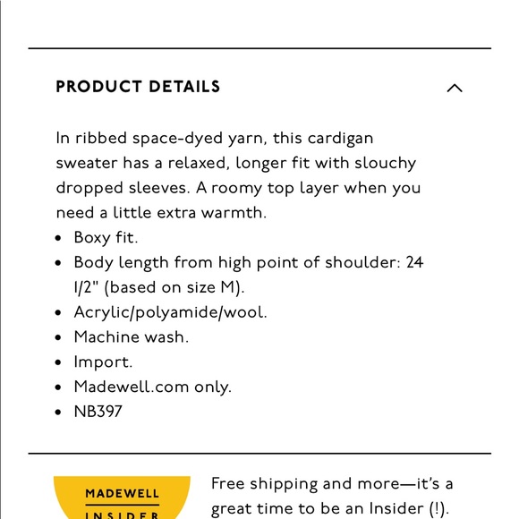 Madewell Space-Dyed Winstead Cardigan Sweater - Picture 6 of 16